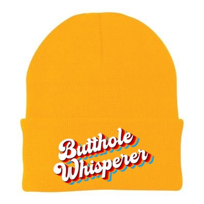 Butthole Whisperer Sarcastic Jokes Retro Funny Knit Cap Winter Beanie