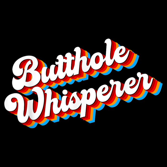 Butthole Whisperer Sarcastic Jokes Retro Funny Stripe Pom Pom Beanie