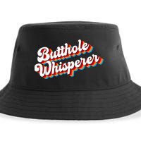 Butthole Whisperer Sarcastic Jokes Retro Funny Sustainable Bucket Hat
