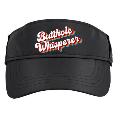 Butthole Whisperer Sarcastic Jokes Retro Funny Adult Drive Performance Visor