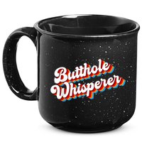 Butthole Whisperer Sarcastic Jokes Retro Funny 15oz Campfire Ceramic Mug