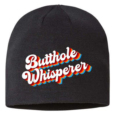 Butthole Whisperer Sarcastic Jokes Retro Funny Sustainable Beanie