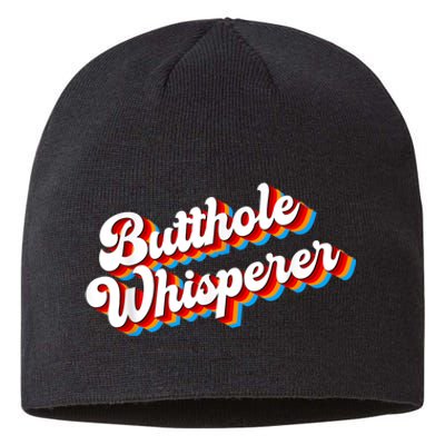 Butthole Whisperer Sarcastic Jokes Retro Funny Sustainable Beanie