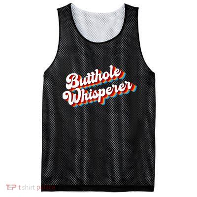 Butthole Whisperer Sarcastic Jokes Retro Funny Mesh Reversible Basketball Jersey Tank