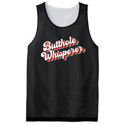 Butthole Whisperer Sarcastic Jokes Retro Funny Mesh Reversible Basketball Jersey Tank