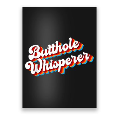 Butthole Whisperer Sarcastic Jokes Retro Funny Poster