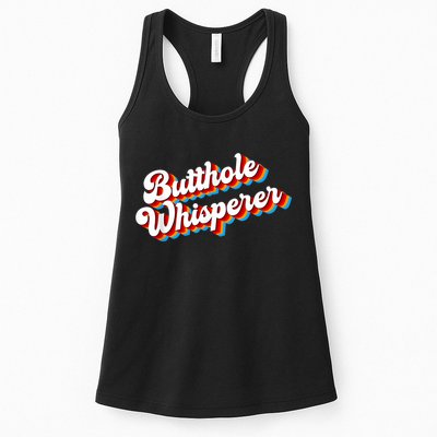Butthole Whisperer Sarcastic Jokes Retro Funny Womens Tank Top