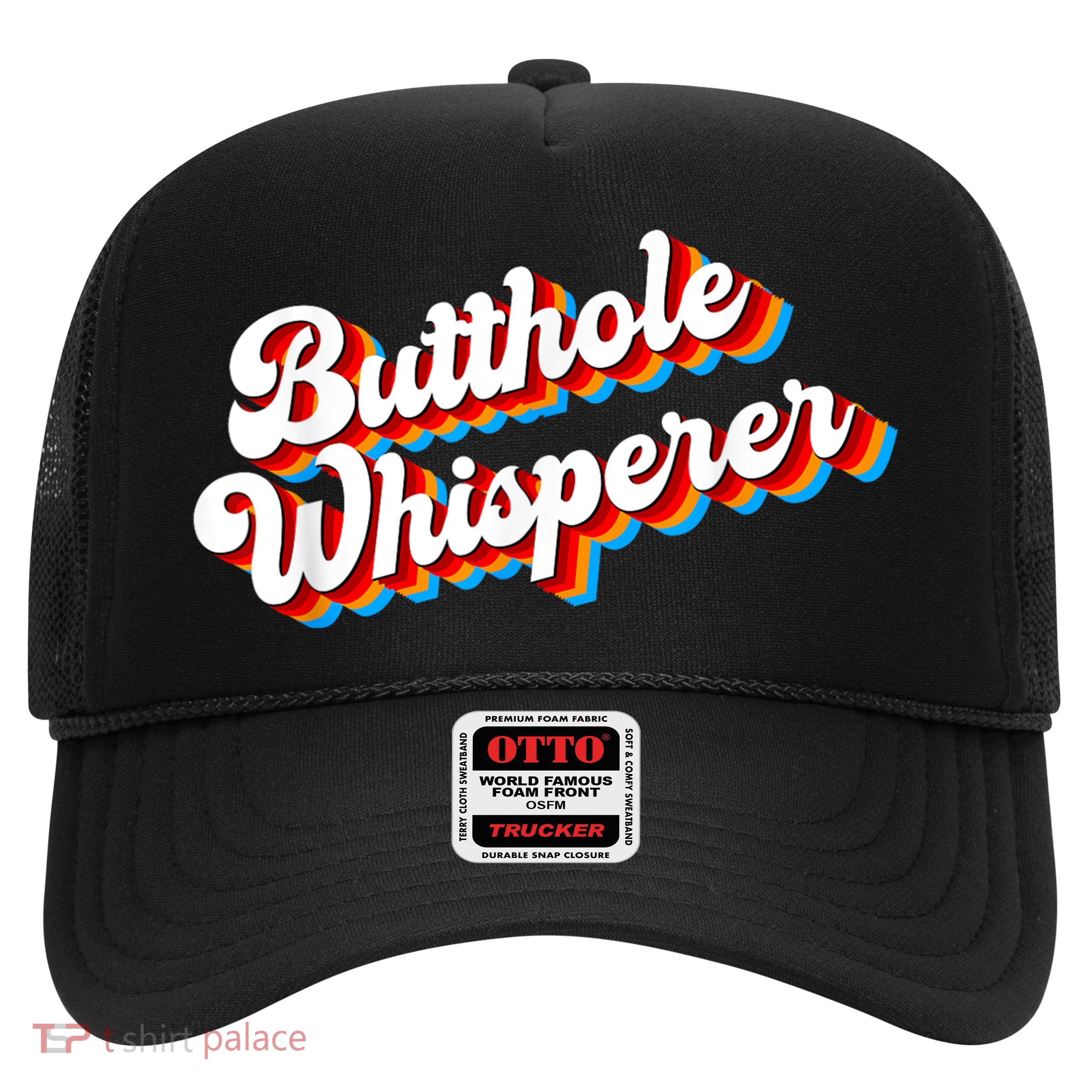 Butthole Whisperer Sarcastic Jokes Retro Funny Trucker Hat