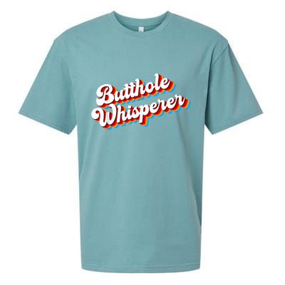 Butthole Whisperer Sarcastic Jokes Retro Funny Sueded Cloud Jersey T-Shirt