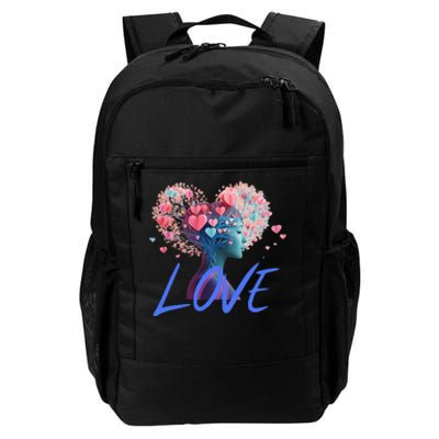 Beautiful Woman Send Love Form Heart To Family Boyfriend Daily Commute Backpack