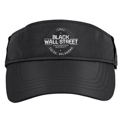 Black Wall Street Greenwood District Tulsa Oklahoma 1921 Adult Drive Performance Visor