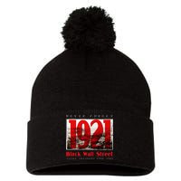 Black Wall Street 1921 Greenwood Tulsa Black History Pom Pom 12in Knit Beanie