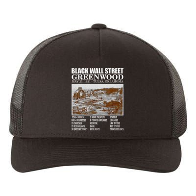 Black Wall Street Vintage History Before And After Photos Yupoong Adult 5-Panel Trucker Hat