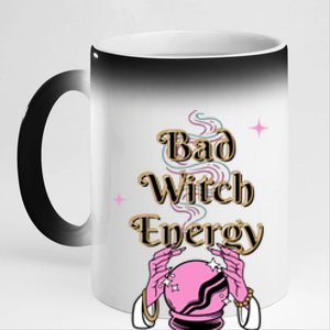 Bad Witch Spooky Halloween Adult Graphic Energy Cool Gift 11oz Black Color Changing Mug