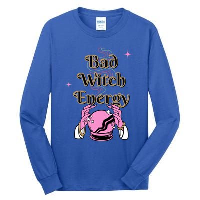 Bad Witch Spooky Halloween Adult Graphic Energy Cool Gift Tall Long Sleeve T-Shirt