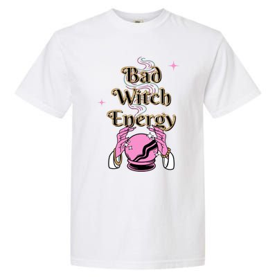 Bad Witch Spooky Halloween Adult Graphic Energy Cool Gift Garment-Dyed Heavyweight T-Shirt