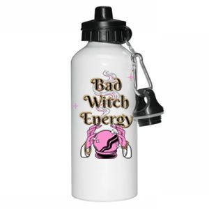 Bad Witch Spooky Halloween Adult Graphic Energy Cool Gift Aluminum Water Bottle