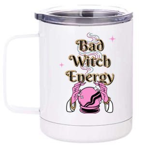 Bad Witch Spooky Halloween Adult Graphic Energy Cool Gift 12 oz Stainless Steel Tumbler Cup