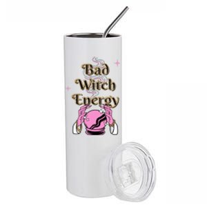 Bad Witch Spooky Halloween Adult Graphic Energy Cool Gift Stainless Steel Tumbler