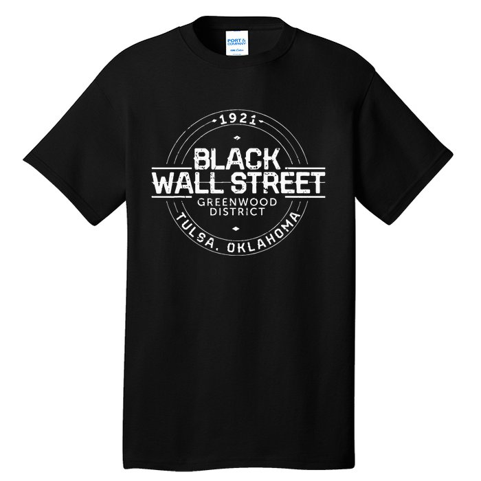 Black Wall Street Greenwood District Tulsa Oklahoma 1921 Tall T-Shirt