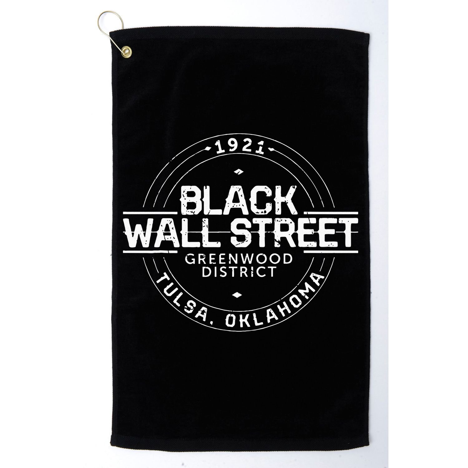 Black Wall Street Greenwood District Tulsa Oklahoma 1921 Golf Towel