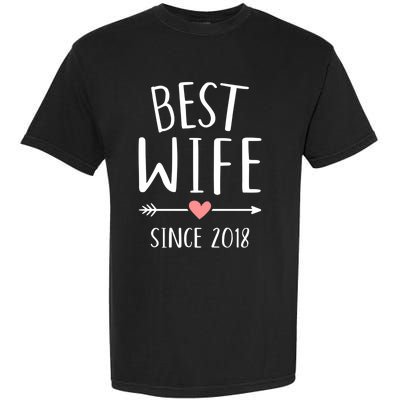 Best Wife Since 2018 4th Wedding Anniversary Gift Garment-Dyed Heavyweight T-Shirt