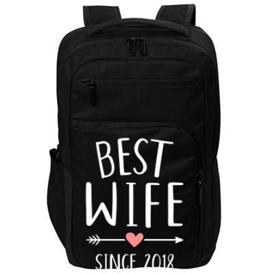 Best Wife Since 2018 4th Wedding Anniversary Gift Impact Tech Backpack