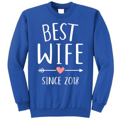 Best Wife Since 2018 4th Wedding Anniversary Gift Sweatshirt