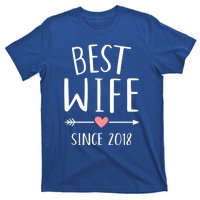 Best Wife Since 2018 4th Wedding Anniversary Gift T-Shirt