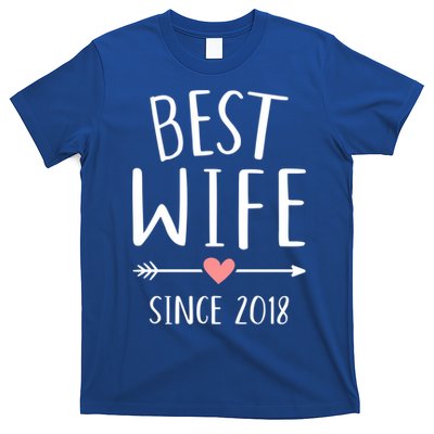 Best Wife Since 2018 4th Wedding Anniversary Gift T-Shirt