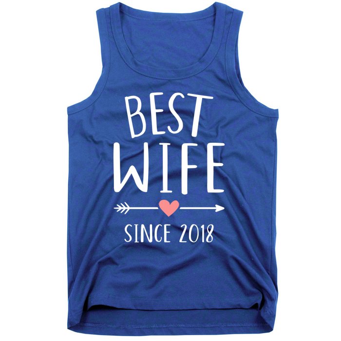 Best Wife Since 2018 4th Wedding Anniversary Gift Tank Top