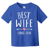 Best Wife Since 2018 4th Wedding Anniversary Gift Toddler T-Shirt