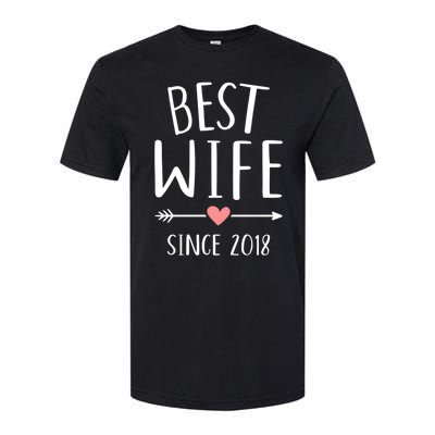 Best Wife Since 2018 4th Wedding Anniversary Gift Softstyle® CVC T-Shirt