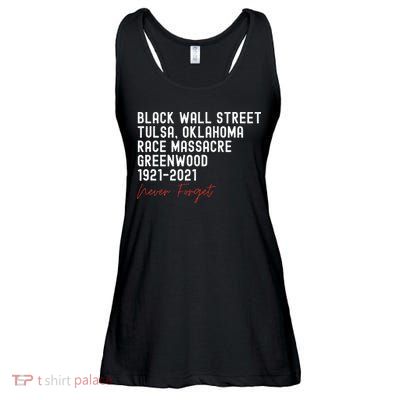 Black Wall Street. Tulsa Race Massacre Centennial. Greenwood Ladies Essential Flowy Tank