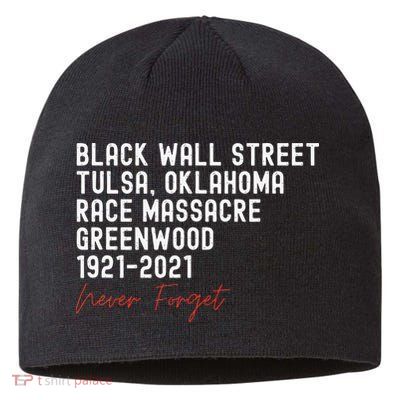 Black Wall Street. Tulsa Race Massacre Centennial. Greenwood Sustainable Beanie