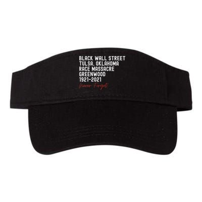 Black Wall Street. Tulsa Race Massacre Centennial. Greenwood Visor