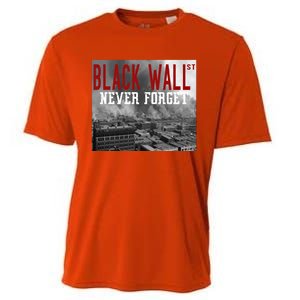 Black Wall Street Never Forget Our History Black Wall Street Gift Cooling Performance Crew T-Shirt