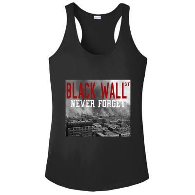 Black Wall Street Never Forget Our History Black Wall Street Gift Ladies PosiCharge Competitor Racerback Tank