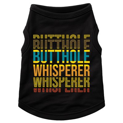 Butthole Whisperer Sarcastic Jokes Retro Funny Jokes Sarcastic Doggie Tank