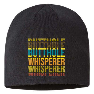 Butthole Whisperer Sarcastic Jokes Retro Funny Jokes Sarcastic Sustainable Beanie