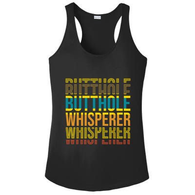 Butthole Whisperer Sarcastic Jokes Retro Funny Jokes Sarcastic Ladies PosiCharge Competitor Racerback Tank