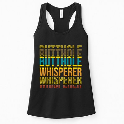 Butthole Whisperer Sarcastic Jokes Retro Funny Jokes Sarcastic Womens Tank Top