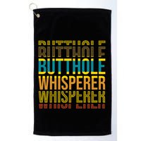 Butthole Whisperer Sarcastic Jokes Retro Funny Jokes Sarcastic Golf Towel