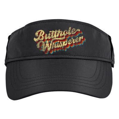 Butthole Whisperer Sarcastic Jokes Retro Funny Present Trending Adult Drive Performance Visor