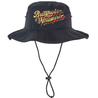 Butthole Whisperer Sarcastic Jokes Retro Funny Present Trending Bucket Hat