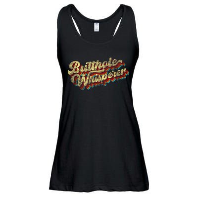 Butthole Whisperer Sarcastic Jokes Retro Funny Present Trending Ladies Essential Flowy Tank