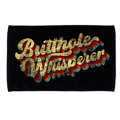 Butthole Whisperer Sarcastic Jokes Retro Funny Present Trending Microfiber Hand Towel