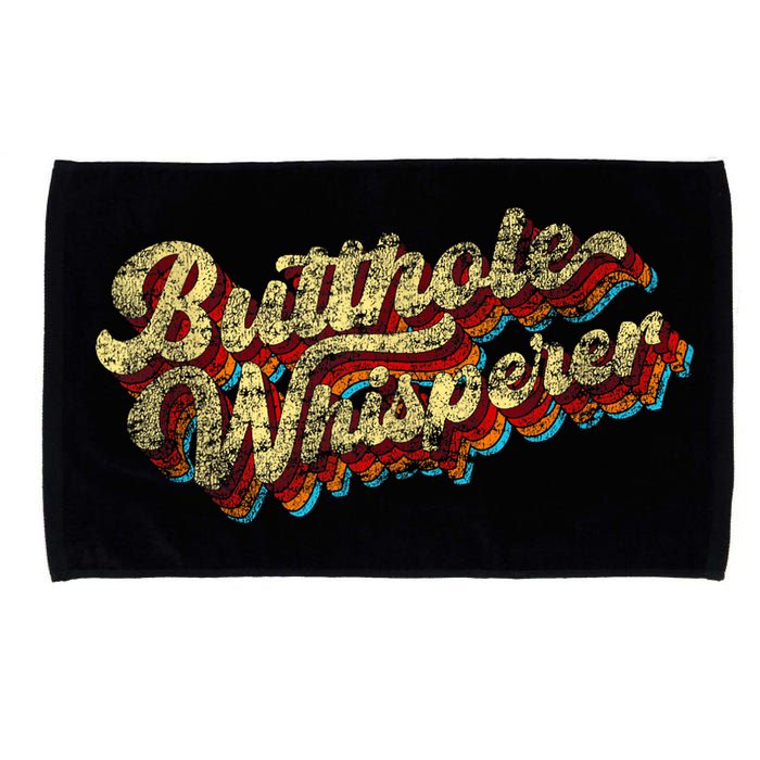 Butthole Whisperer Sarcastic Jokes Retro Funny Present Trending Microfiber Hand Towel