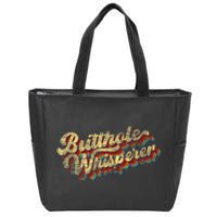 Butthole Whisperer Sarcastic Jokes Retro Funny Present Trending Zip Tote Bag