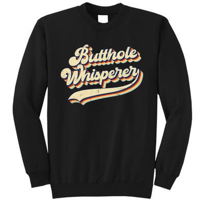 Butthole Whisperer Sarcastic Jokes Retro Vintage Trending Sweatshirt